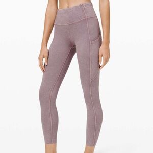 Lululemon Fast and Free‎ Tight II 25" Ice Dye *Non-Reflective Sz 6